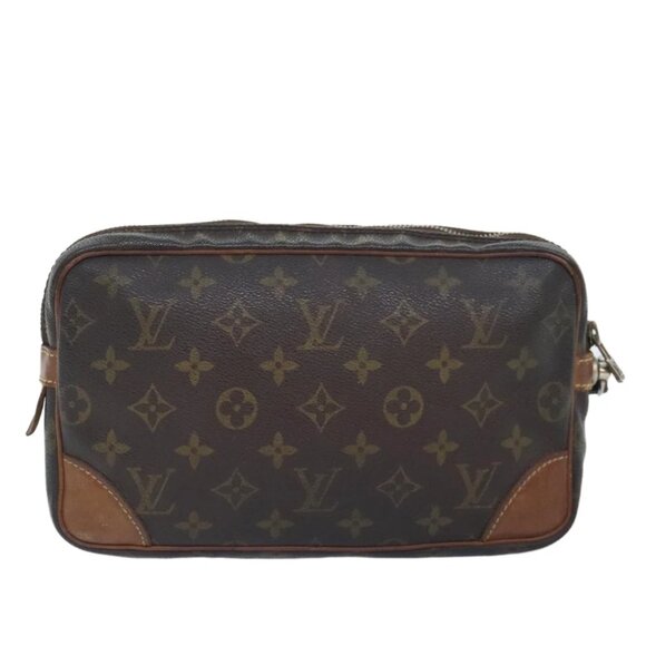 LOUIS VUITTON Monogram Marly Dragonne GM Clutch Bag M51825 LV Auth 91109 - Picture 3 of 16